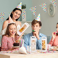 10 шт. бумажные подарочные коробки для хранения с видимым окном CON-WH0088-98B