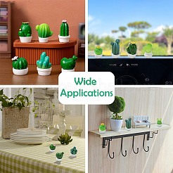 24 шт. 12 стиля миниатюрных украшений в виде кактуса&nbsp;DJEW-CJ0001-25