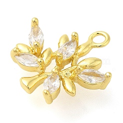 Стойки обшивки латунь микро проложить кубическую прелесть диоксида циркония KK-S396-37G