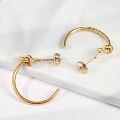 Серьги-гвоздики с вакуумным покрытием из нержавеющей стали 304 для женщин&nbsp;EJEW-R002-02G