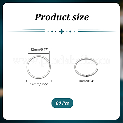 80 шт. соединительное кольцо из нержавеющей стали 304 FIND-UN0003-63