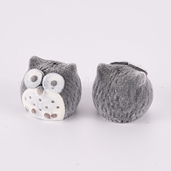 Флокированные пластиковые бусины KY-Q056-020B