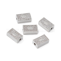 Латунные микропаве из прозрачного кубического циркония KK-E068-VB461