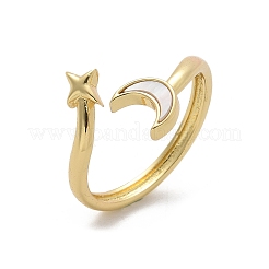 Кольца-манжеты из латуни для женщин RJEW-C126-14G