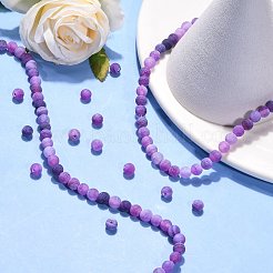 Природные треск агат бисер нитей G-G055-6mm-8