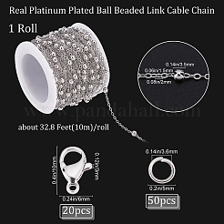 Наборы для самостоятельного изготовления браслета-цепочки и ожерелья&nbsp;DIY-BBC0001-10