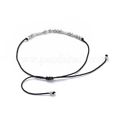 Унисекс регулируемые браслеты азбуки Морзе&nbsp;BJEW-JB04988-04