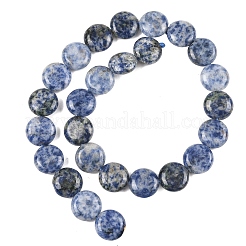 Натуральное синее пятно нитки из бисера яшмы&nbsp;G-L648-B08-15mm