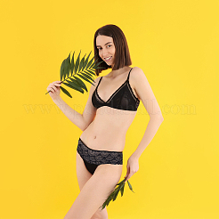 8 ярд двухцветной полиэстеровой вышитой кружевной отделки OCOR-FG0001-84