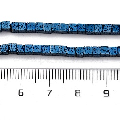 Гальванические бусины из натуральной лавы G-A256-B01-02G