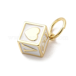 Латунь эмаль подвески&nbsp;KK-P338-43G-02