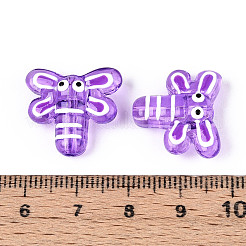 Эмалевые бусины ручной работы в технике лэмпворк&nbsp;LAMP-T023-26G