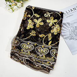 Съемные свадебные кружевные шали из полиэстера&nbsp;AJEW-WH0696-305B