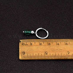 Серьги-кольца из нержавеющей стали и стекла&nbsp;FS-WG2E0B0-01