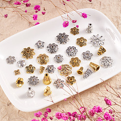 Конус и колпачок из бисера из сплава в тибетском стиле&nbsp;PALLOY-TA0001-78