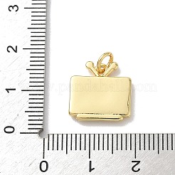 Латунные микропаве прозрачные кубические циркониевые подвески KK-A273-17G