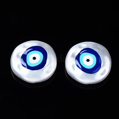 3d печатные бусины из абс-пластика с имитацией жемчуга KY-S168-004-1