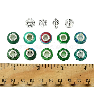 Европейские бусины из сплава и смолы в тибетском стиле своими руками DIY-FS0006-78A-1