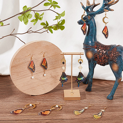 Набор для изготовления сережек в виде крыльев бабочки своими руками DIY-SC0020-95-1