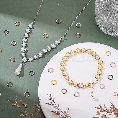 4 цвет сплав закрытые соединительные кольца FIND-GA0006-89A-1