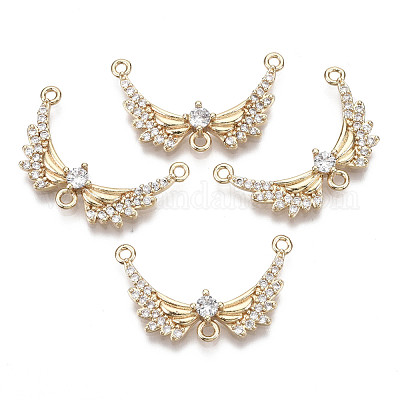 Латунь микро проложить соединения люстры компонентов кубического циркония KK-R111-040-1