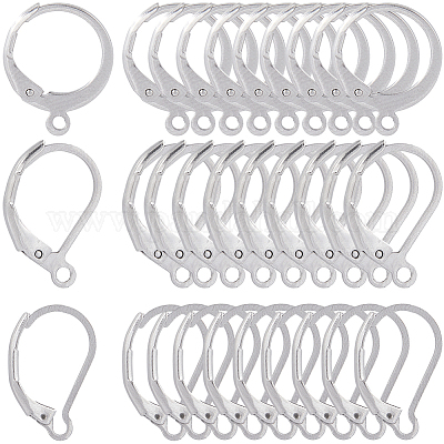 3 стиль фурнитуры для сережек с застежкой-рычагом из нержавеющей стали 304 STAS-SC0007-58P-1