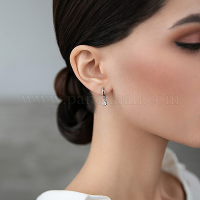 925 плоские круглые серьги-кольца из стерлингового серебра NO7575-1-1