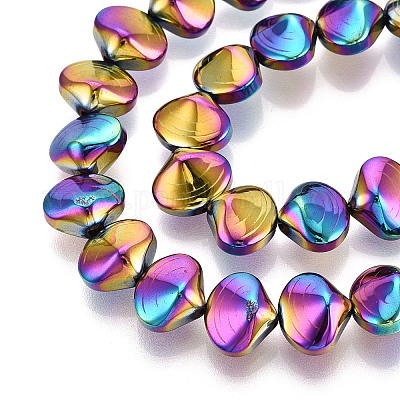 Гальванические нити из синтетических немагнитных гематитовых бусин G-T139-64A-1