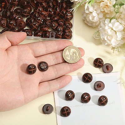 Пластиковые кнопки 1-отверстие BUTT-CA0001-34C-1