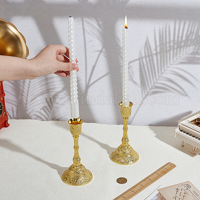 2 шт. подсвечники из цинкового сплава&nbsp;AJEW-PH0007-97B-1