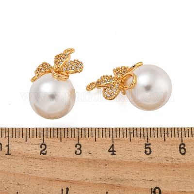 Латунные микро проложить кубического циркония подвески KK-U036-04G-1