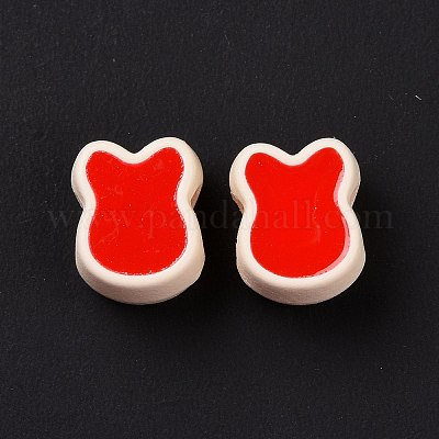 Прорезиненный стиль акриловые европейские бусины SACR-E009-12-1