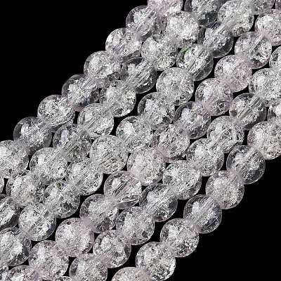 Окрашенного распылением треск стеклянные бусы нити CCG-XCP0001-11-1