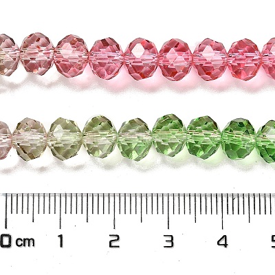 Прозрачные окрашенные стеклянные бусины DGLA-A034-T6mm-A18-1