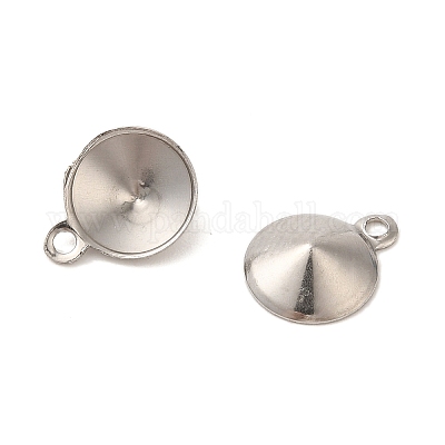 Подвеска из нержавеющей стали 304 с заостренной конструкцией и стразами STAS-U025-05A-P-1