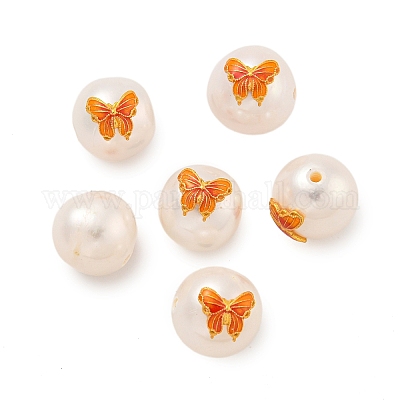 Круглые бусины из натурального пресноводного жемчуга PEAR-K009-11G-02-1