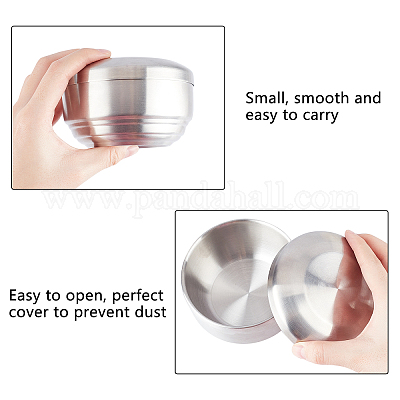 Чаша из нержавеющей стали с крышкой STAS-WH0018-02-1