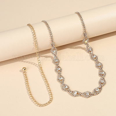 Цепочки на талию и живот из сплава с кристаллами и стразами для женщин FS-WGBDEF7-02-1