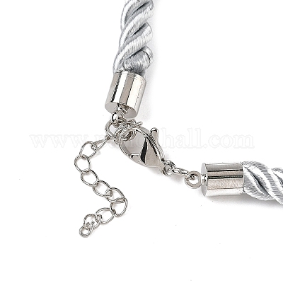 Изготовление ожерелья из нейлонового витого шнура толщиной 5 мм FIND-G096-01P-27-1