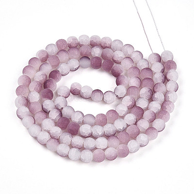 Стеклянные бусины кракле X1-GLAA-N009-8mm-05-1