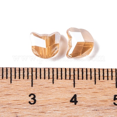 100 шт. Гальванические стеклянные бусины EGLA-P060-01A-PL01-1