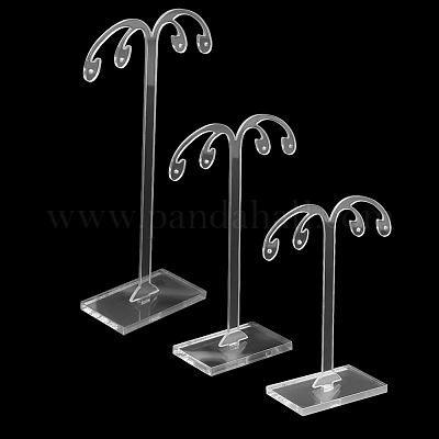 6шт. набор из акриловых сережек 3-х размеров EDIS-SC0001-12-1