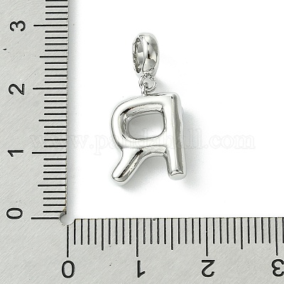 Покрытие стойки латунь с АБС-пластиком жемчуг европейские подвески KK-G501-02R-P-1