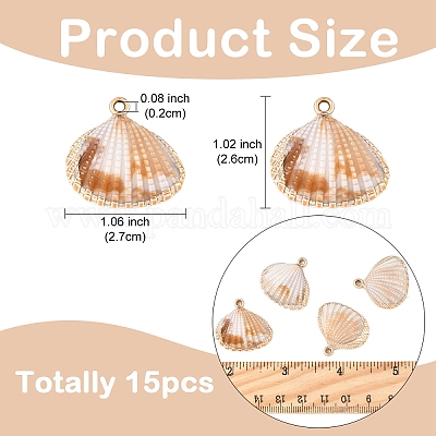 15шт. подвески из акрила с покрытием OACR-YW0002-61-1