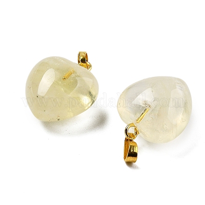 Естественно лимона кварцевые кулоны G-J386-H18-G-1