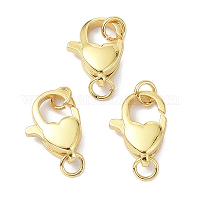 Экологичные латунные застежки в виде когтей лобстера KK-C221-05G-1