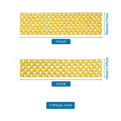 2 рулон 2 размера полиэстеровая эластичная лента EW-TA0001-02B-1