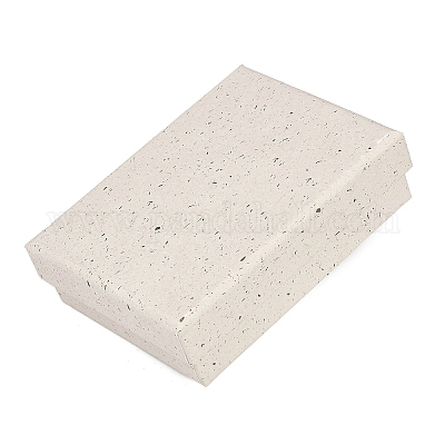 Прямоугольные бумажные коробки для хранения украшений с губкой внутри CON-I013-01B-1