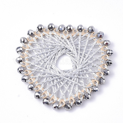 Большие подвески из полиэстера WOVE-T012-02-1