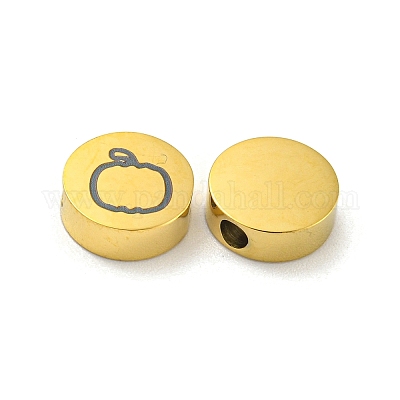 Тема Хэллоуина бусины из нержавеющей стали 304 STAS-M069-01A-G-1